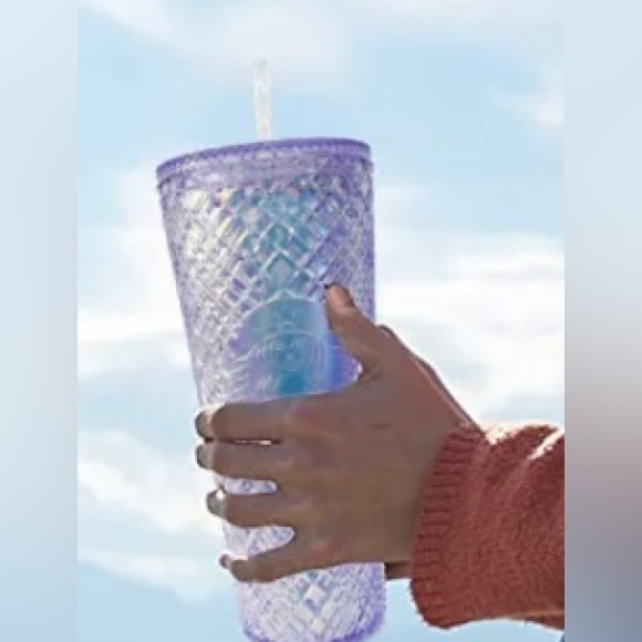 Starbucks Mexico Jeweled Unicorn Crystal Iridescent Studded Tumbler Cup 24oz NWT - Picture 6 of 12